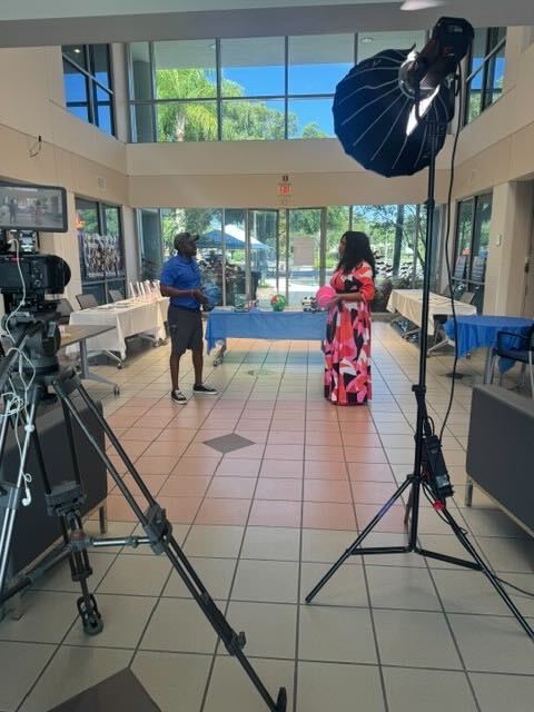 PBASA leadership being interviewed by the Palm Beach Post